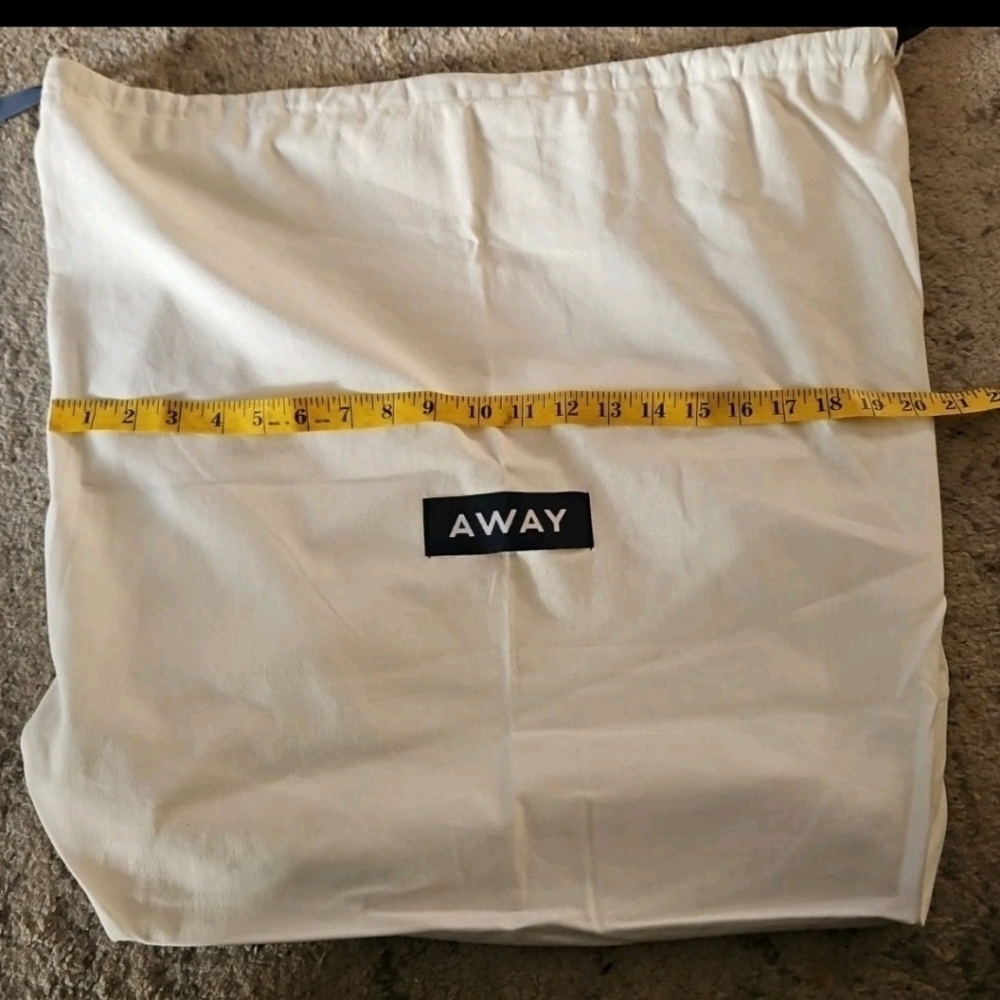 Away Travel Large Canvas Dust Bag Logo Storage Garment Luggage Drawstring Bag — image 7 of 8